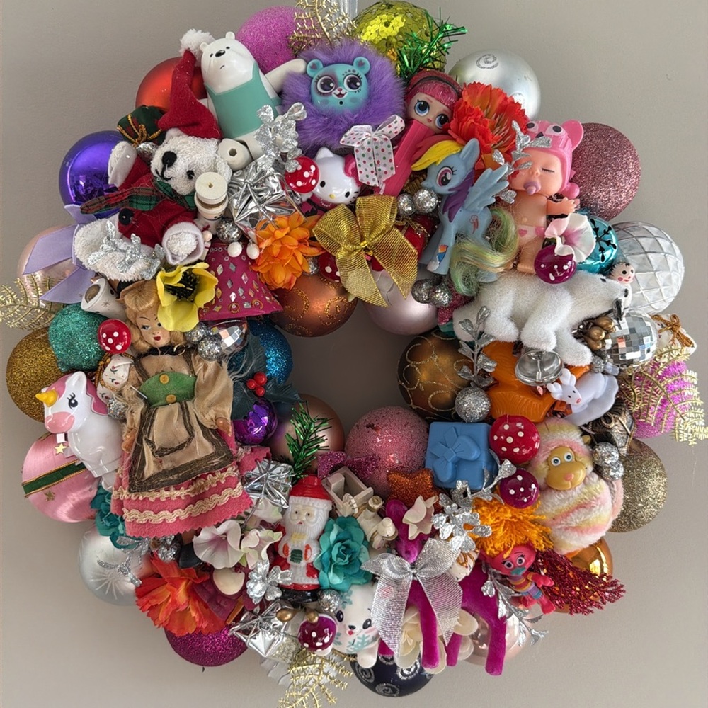 Handmade whimsical wreath ❤️ 💖